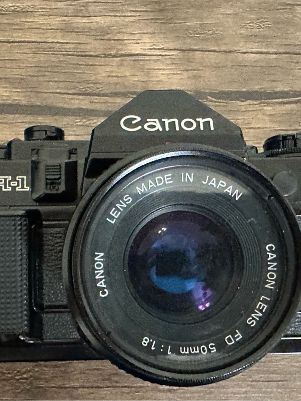 Canon A-1 Black SLR 35mm Film Camera